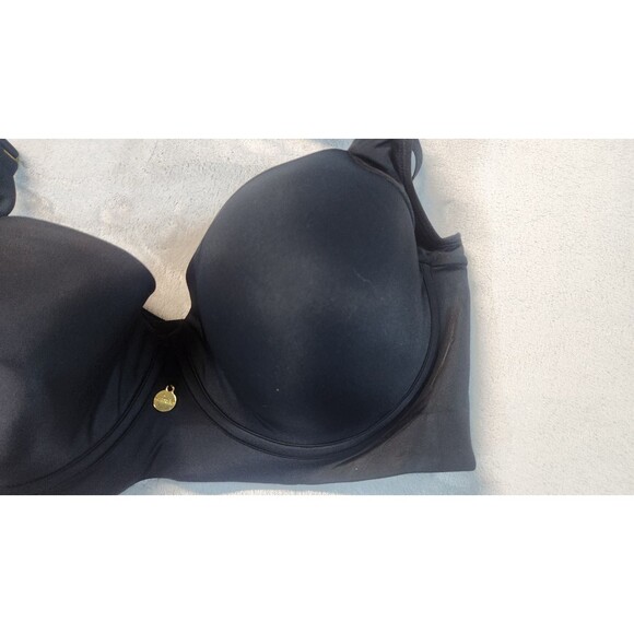 NWT Leonisa 38 Black Back Smoothing Soft Full Coverage Cup Bra - Picture 2 of 9